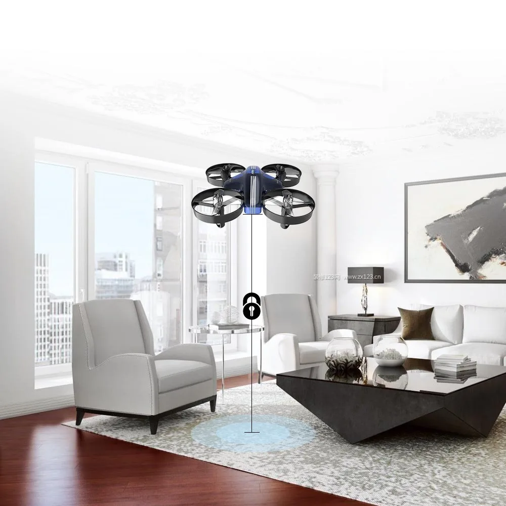 Мини Дрон Радиоуправляемый вертолет Квадрокоптер с безголовым режимом 2 4G