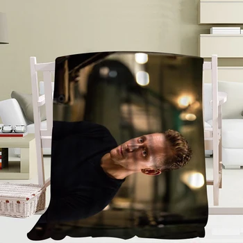 

Custom Tom Hiddleston Blanket Office Sofa Blanket Portable Soft Blanket Bed Plane Travel Adult Home Blanket