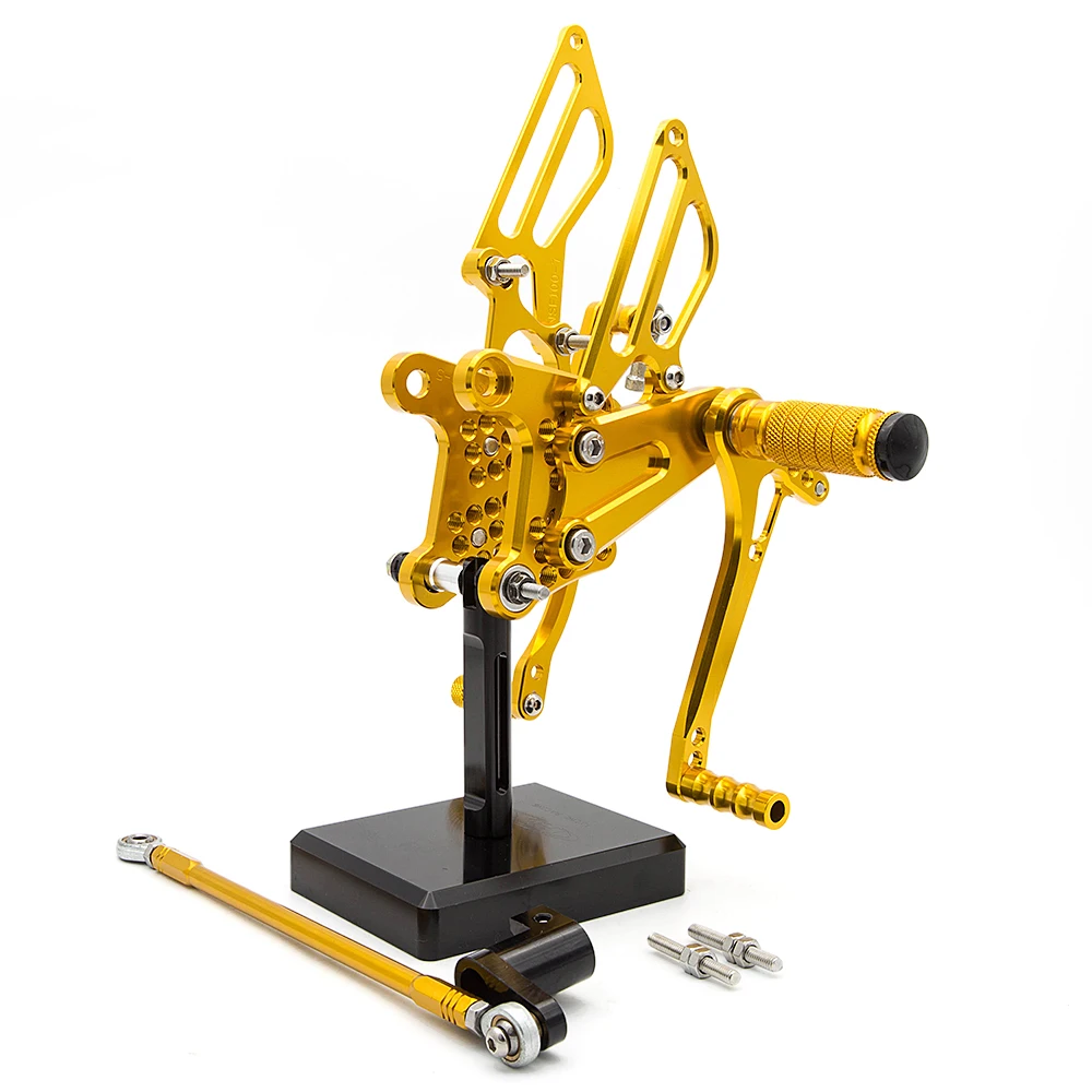 Gold Для Honda NSF100/NSR50 2004-2010 2009 2008 2007 CNC алюминиевый сплав мотоцикл подножка для ног Педаль peg Rearset задний Набор - Цвет: Gold