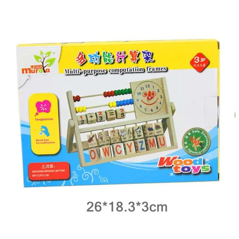 Деревянный Abacus обучающая подставка для детей счетная познавательная доска обучающая математическая игрушка