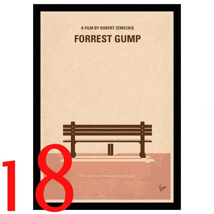 Тёмно-синий Perfect JL Forrest Gump Tom Hanks Vintage Posters For Home/Bar/Living Decor kraft Paper high quality poster wall sticker HBA7 - Цвет: Тёмно-синий