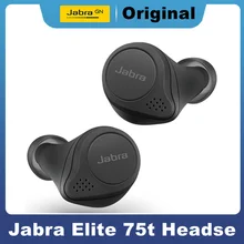 Jabra Elite – écouteurs sans fil Bluetooth 75t, oreillettes haute fidélité avec micro, réduction Active du bruit