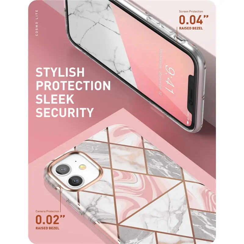 i-Blason For iPhone 11 Case 6.1 inch( Release) Cosmo Lite Stylish Hybrid Premium Protective Slim Bumper Marble Back Cover