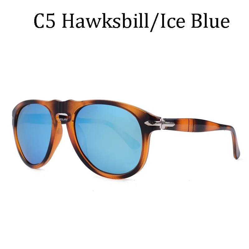 Роскошные классические винтажные поляризационные солнцезащитные очки в стиле пилота Стива Маккуина для мужчин, брендовые дизайнерские солнцезащитные очки для вождения, авиационные очки 649 - Цвет линз: 649 C5