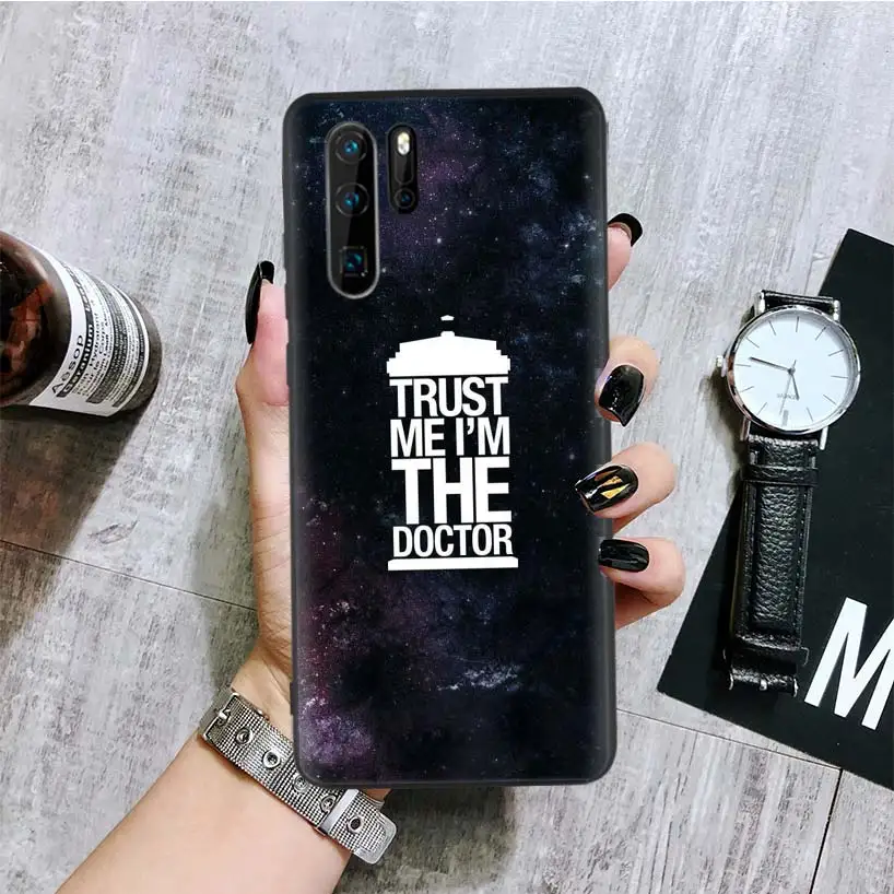 Tardis Box Doctor Who черный чехол для телефона huawei mate 30 20 10 P30 P20 P10 Pro Lite P Smart Z роскошный Coque Shell