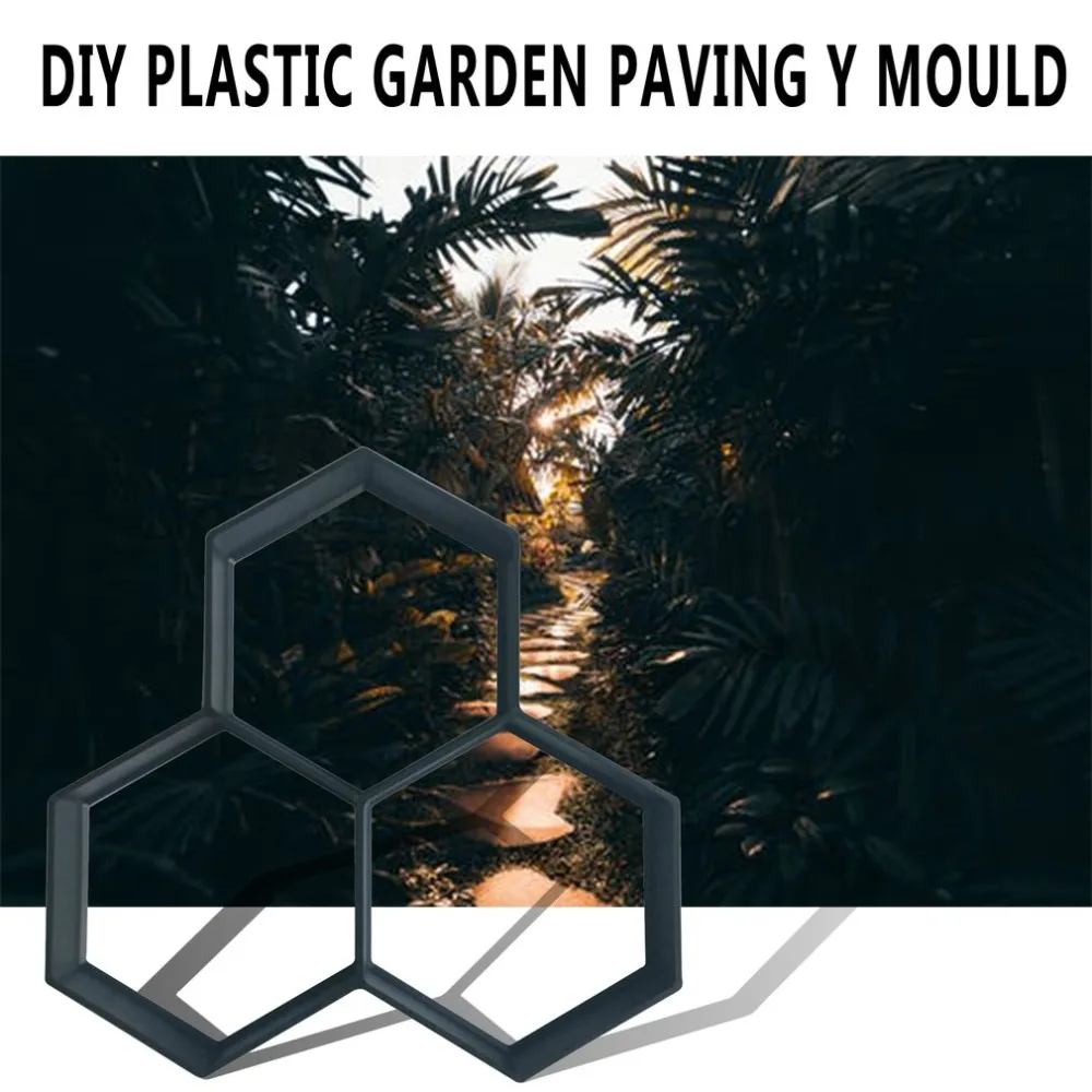 Diy Patio Walk Maker шаговый камень бетонный асфальтоукладчик плесень многоразовый путь производитель плесень садовый тротуарный камень формы