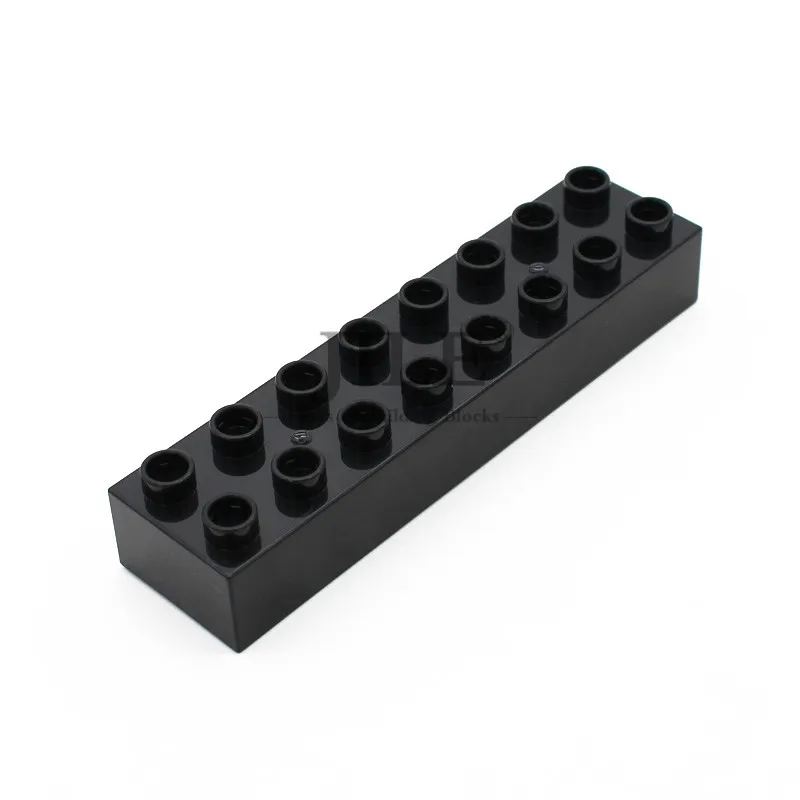 Большие строительные блоки, кирпичи, Duploed Brick 2x8 4199, крупные частицы, сделай сам, креативные, совместимые со сборками, научно-технические игрушки