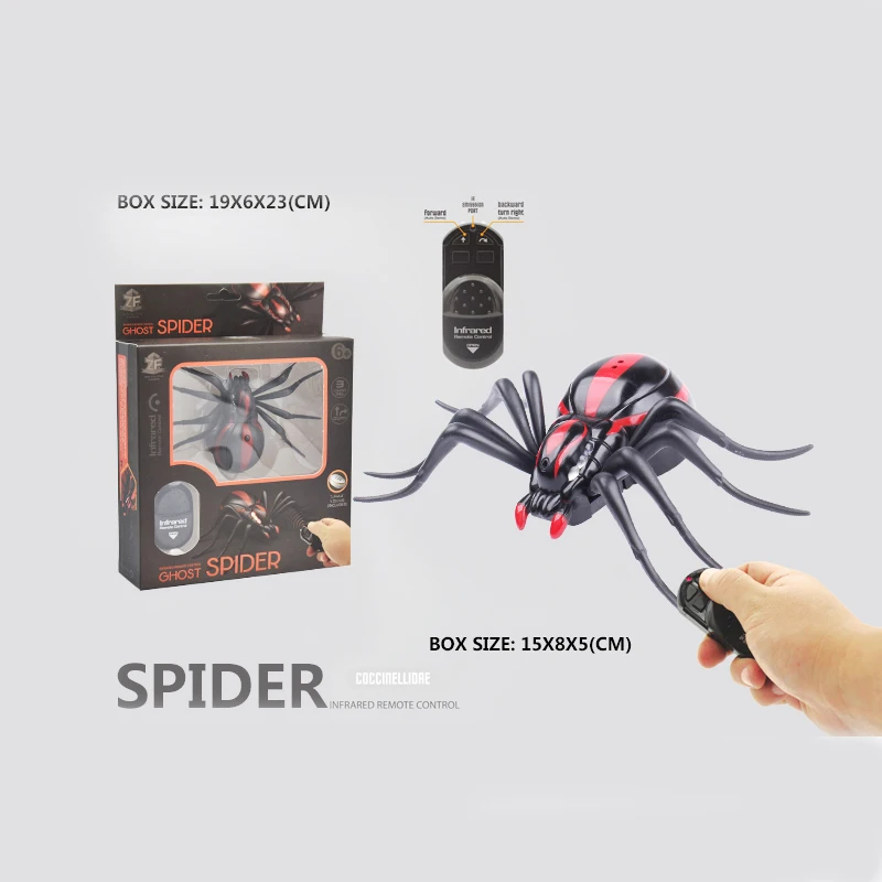 

Remote Control Soft Scary Plush Creepy Spider Infrared RC Tarantula Kid Gift Toy RC Tarantula Kid Gift Toy for Halloween