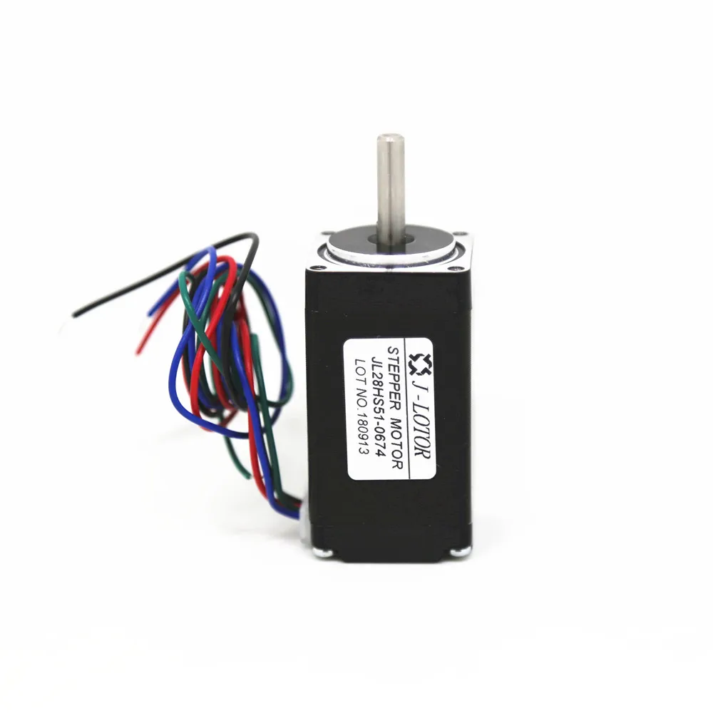 NEMA11 28BYG51 1 8 ° 0.67A 2 кг. См 12Ncm 28 мм шаговый двигатель фазный 4 провода двухполярный