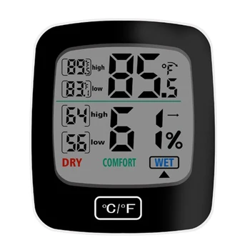 

Household Large Screen Thermo-Hygrometer with On-Screen Display Electronic Thermo-Hygrometer