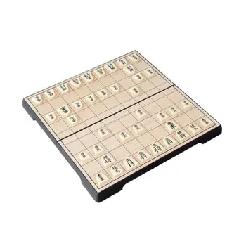 

Foldable Magnetic Folding Shogi Set Boxed Portable Japanese Chess Kids Children Game Supplies