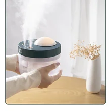 

Creative New Three-In-One Dual Jet Humidifier Home Bedroom Usb Charging Large Capacity Desktop Atmosphere Projector Lamp
