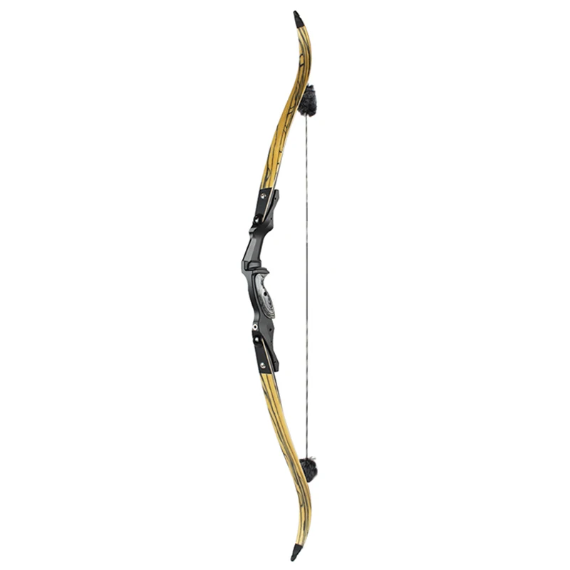 wood 55lbs 61 ''Рекурсивный лук охотничий лук HOYT BUFFALO JUNXING Маяк Американский импортный Гордон ILF конечности Bowstring стрельба из лука соревнования - Цвет: wood 55lbs