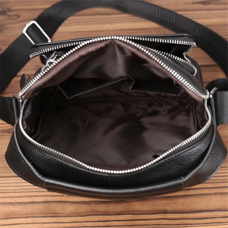 Nesitu genuine leather men shoulder bag crossbody bags for men high quality bolsas fashion messenger bag for 9.7" Ipad M023