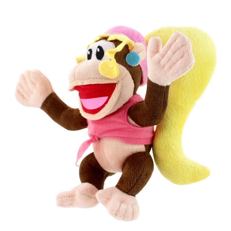 " 18 см Новая Супер Марио Bros плюшевая игрушка мягкая Dixie Kong Обезьяна Кукла рождественские подарки для детей