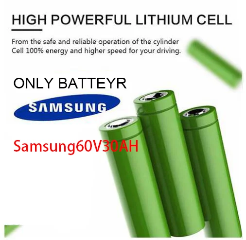 80 км/ч высокоскоростной Электрический скутер 60V3200W мощный мотор внедорожный складной электрический скутер электрический двигатель Adulto Patinete Electronico - Цвет: 60V30AH Battery only