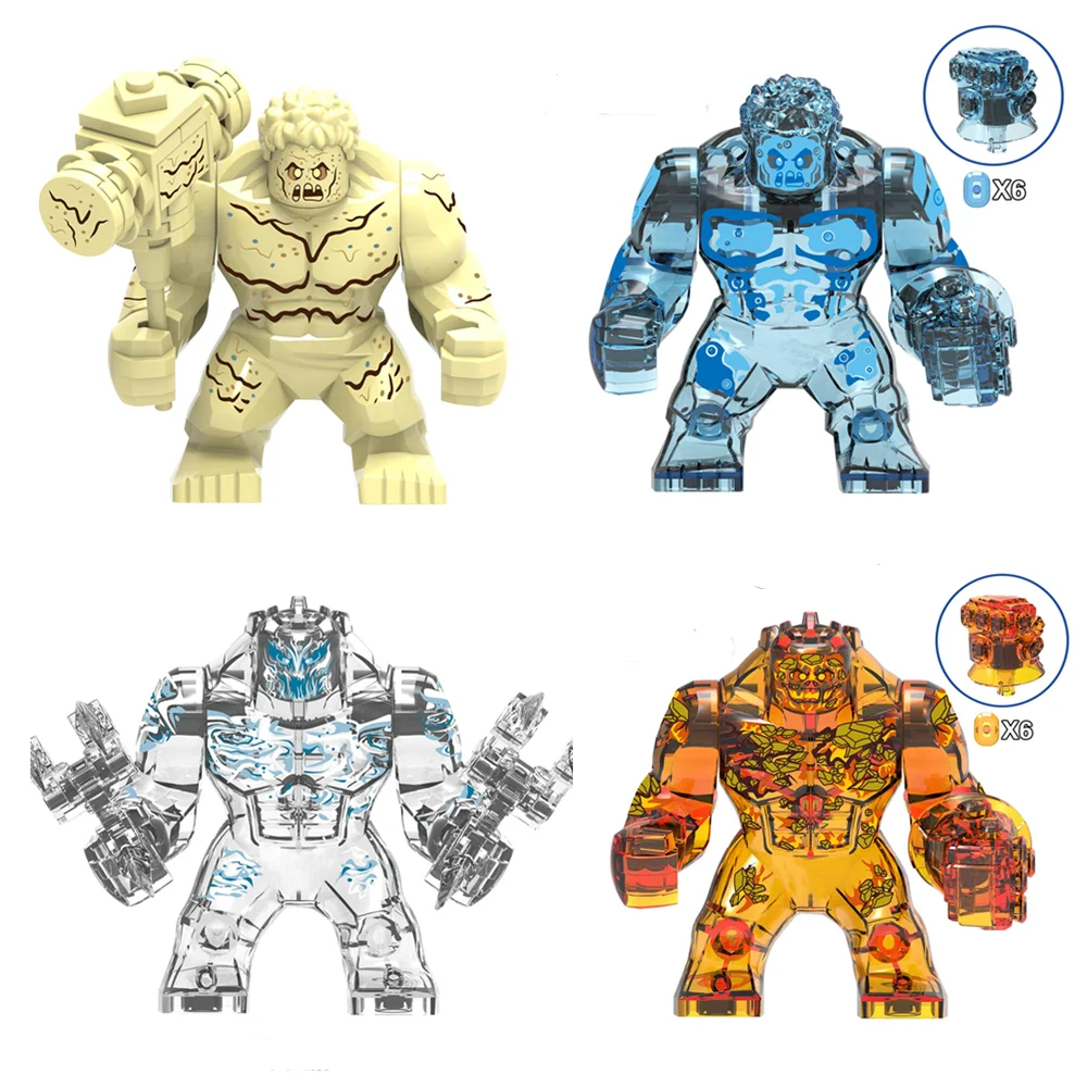 Big Venom Decool Thanos Large Anti Riot Carnage Green Lantern Hulk Buster Goblin Thing Building Block Figures Toy For children | Игрушки и