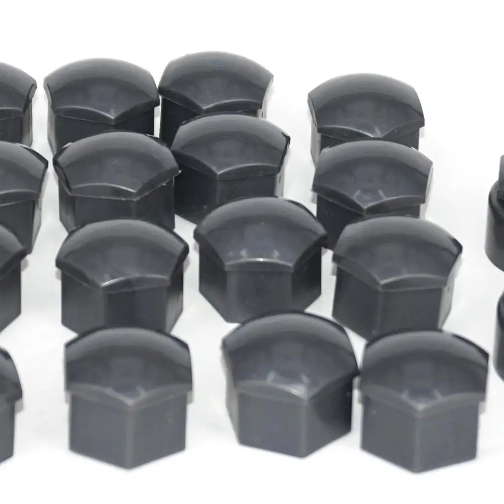 16pcs 17mm Wheel Lug Nut Center Cover Caps + 4pcs 25mm Circle Bolt Locking Types Caps for Volkswagen VW Audi Skoda Seat wheel nut caps wheel nut covers bolt nut covers