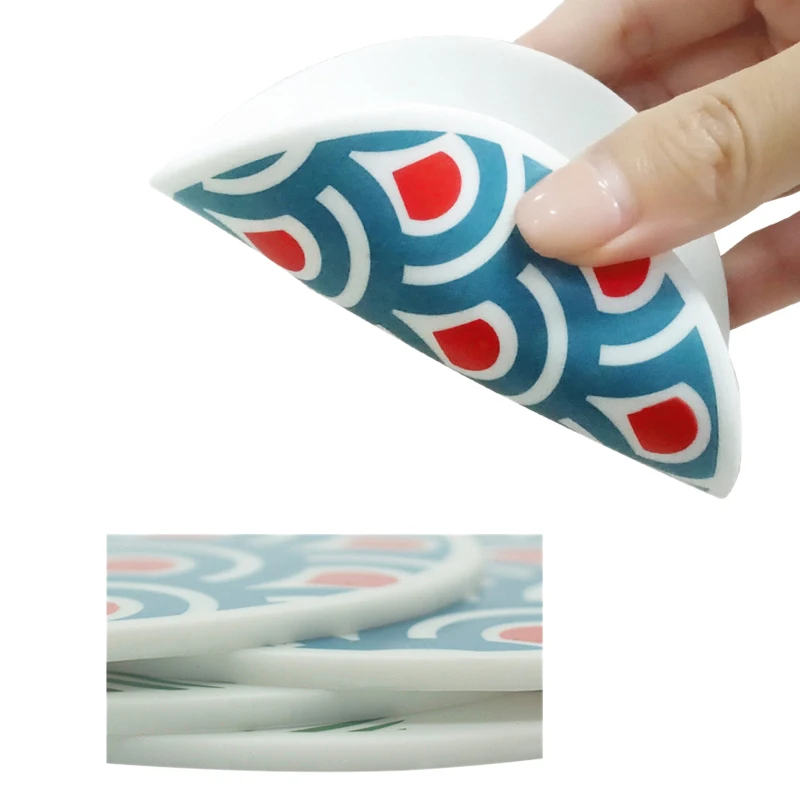 4 шт. силиконовые чашки Coaster Pad скольжения изоляционная прокладка