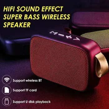 

Portable Bluetooth Speaker Outdoor Wireless Subwoofer Stereo Music Loudspeaker VDX99