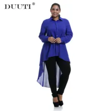^#Cheap DUUTI Women Front Short Back Long Tops Plus Size Office Lady Lapel Long Sleeve Asymmetrical Hem Tunic Casual Fishtail Shirts D30 ^#Cheap DUUTI Women Front Short Back Long Tops Plus Size Office Lady Lapel Long Sleeve Asymmetrical Hem Tunic Casual Fishtail Shirts D30