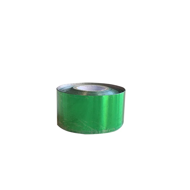 green 1 рулон 3 см х 120 м 10 цветов фольга горячего тиснения теплопередача ламинирующая салфетка золочение ПВХ визитная карточка тиснение - Цвет: green