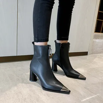 

NORBERG 2020 women boots womens boots ankle high heel boots women boots winter winter boots