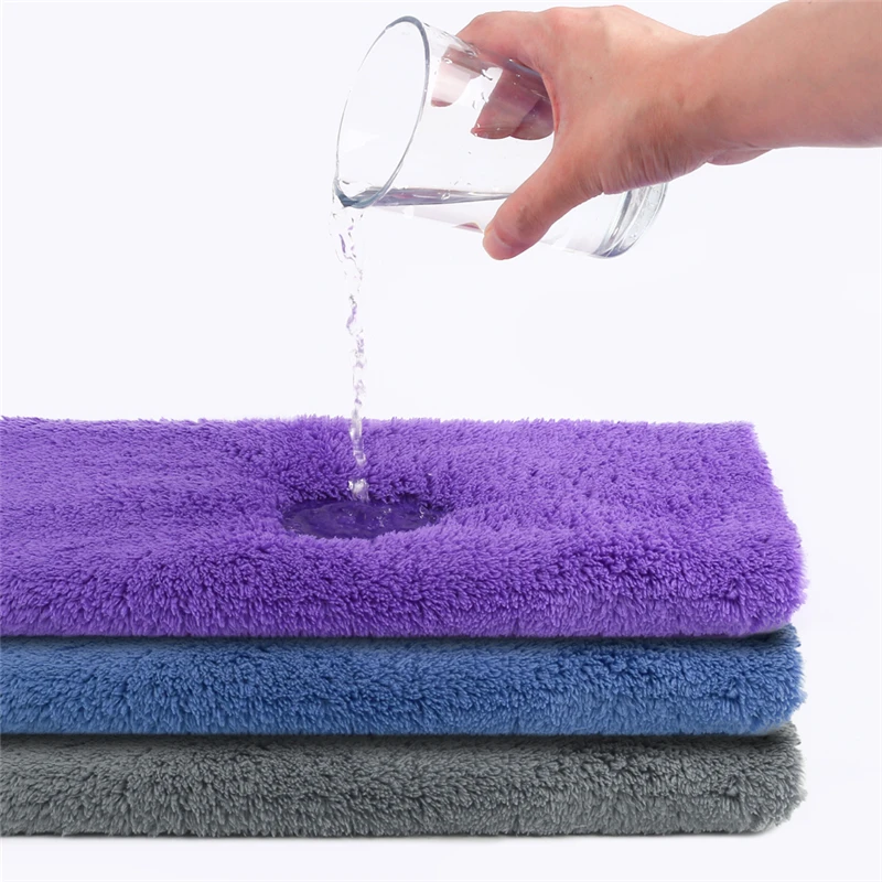350GSM Car Wash Microfiber Towel Car Cleaning Cloth Car Detailing Super Absorbent Car Care Cloth Soft Edgeless Drying Towels