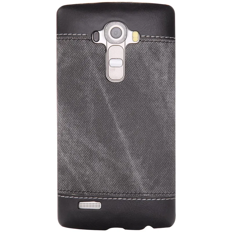 Upaitou для LG G4 чехол Чехол класса люкс в ковбойском стиле Обложка на заднюю панель из искусственной кожи для LG G4 H815 H815P H812 H810 H811 защитная оболочка чехол для телефона - Цвет: Серый