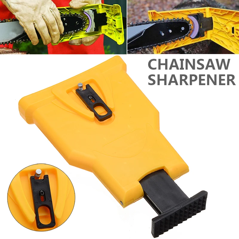 

Chainsaw Teeth Sharpener Portable Chain Saw Bar-Mount Fast Grinding Easy Durable Chain Sharpening Tools Woodworking Tools