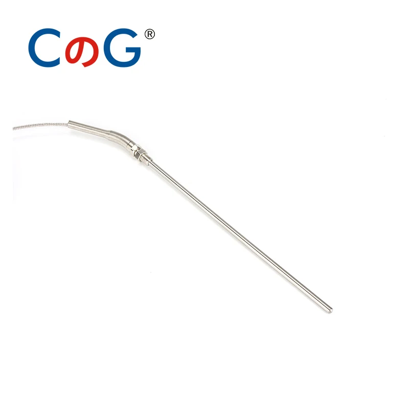 5/16' K J PT100 Type 1m 2m 3m 5m Wire Cable 50mm 100mm 150mm 200mm Probe Thermocouple Temperature Sensor for Temp Controller temperature sensor