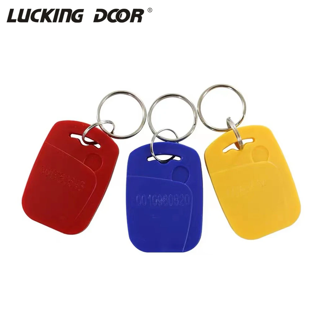 

100pcs 125Khz Access Control Cards RFID Tags TK4100 Keychain Proximity EM ID Card Token Keyfobs for Access Control System