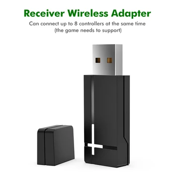 

USB Joystick Wireless Receiver for XBOX ONE PC 2.4GHz PC Controller Adapter for WIN 10 8 7 PC Laptop Accessories