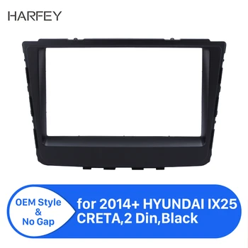 

Harfey 178*100mm Car Radio Fascia 2Din Frame Refitting Panel Dashboard For HYUNDAI IX25 CRETA 2014-2018 Mount Kit Stereo Plate