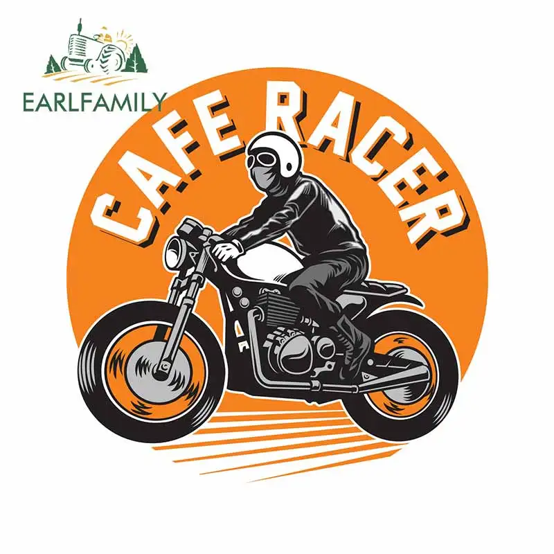 EARLFAMILY 13 см x 12 9 для Кафе Racer мотоцикл автомобиль Бампер Окно наклейки Граффити