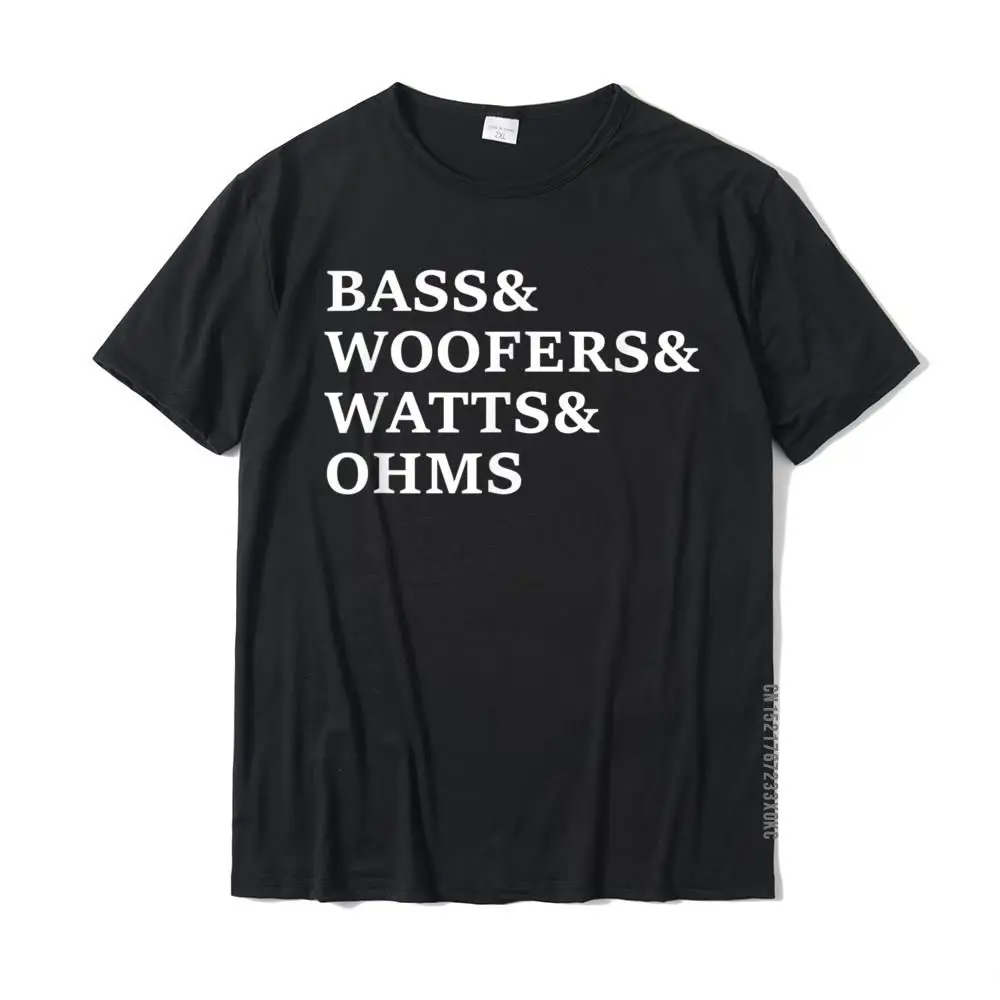 Bass And Woofer Car Audio Funny T Shirt Top Da Uomo In Cotone Camicia Cool Tshirt Rife Stampato