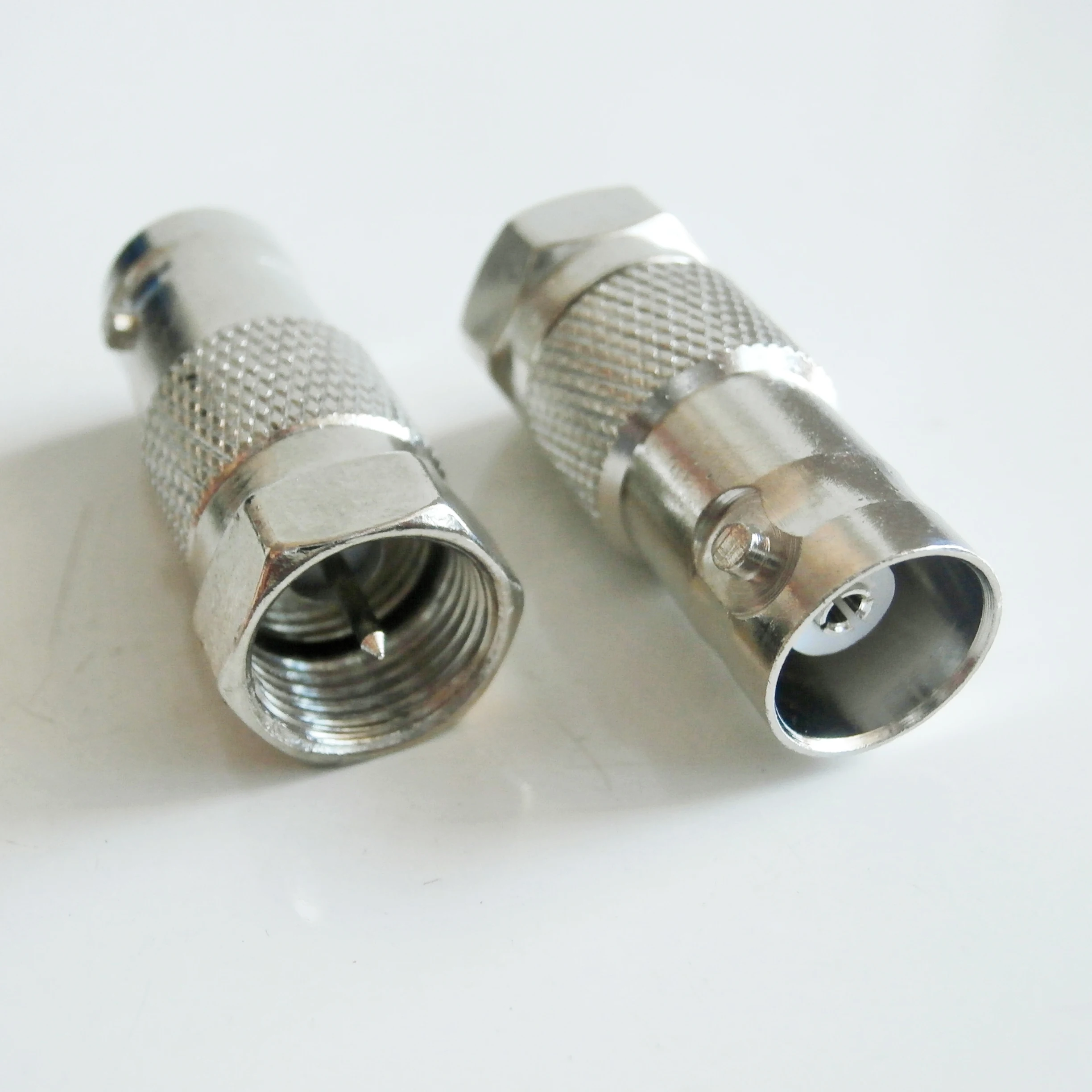 Bnc q9 para f conector soquete bnc fêmea para f macho plug bnc-f niquelado reto coaxial rf adaptadores