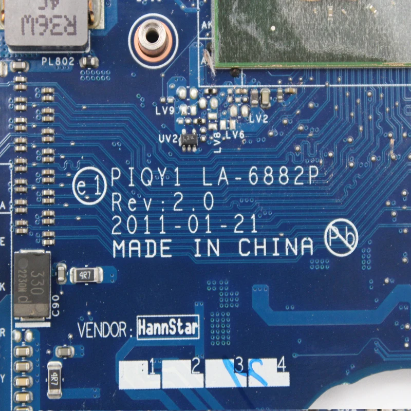 PIQY1 LA-6882P Y570 материнская плата для lenovo Y570 материнская плата для ноутбука GeForce GT555M протестированная неповрежденная