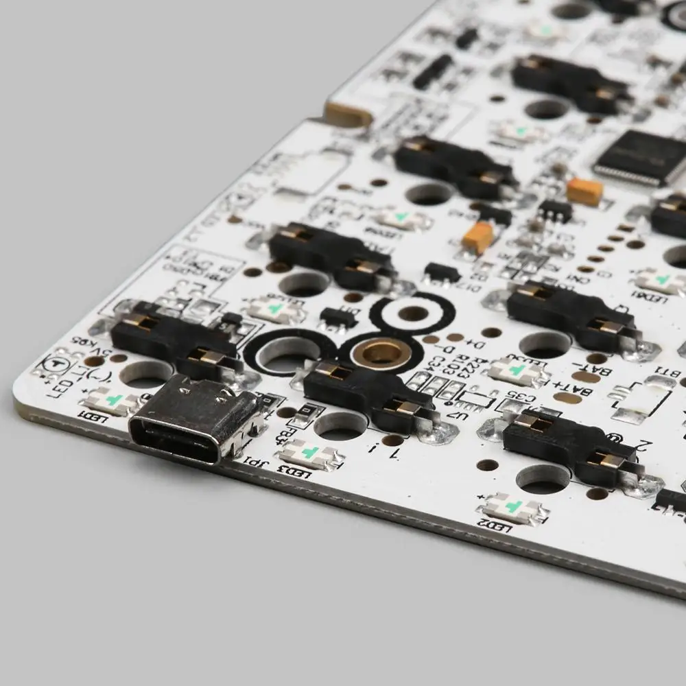 KBDfans Новое поступление GK64 pcb RGB 60% 64 клавиши горячий обмен PCB diy механическая