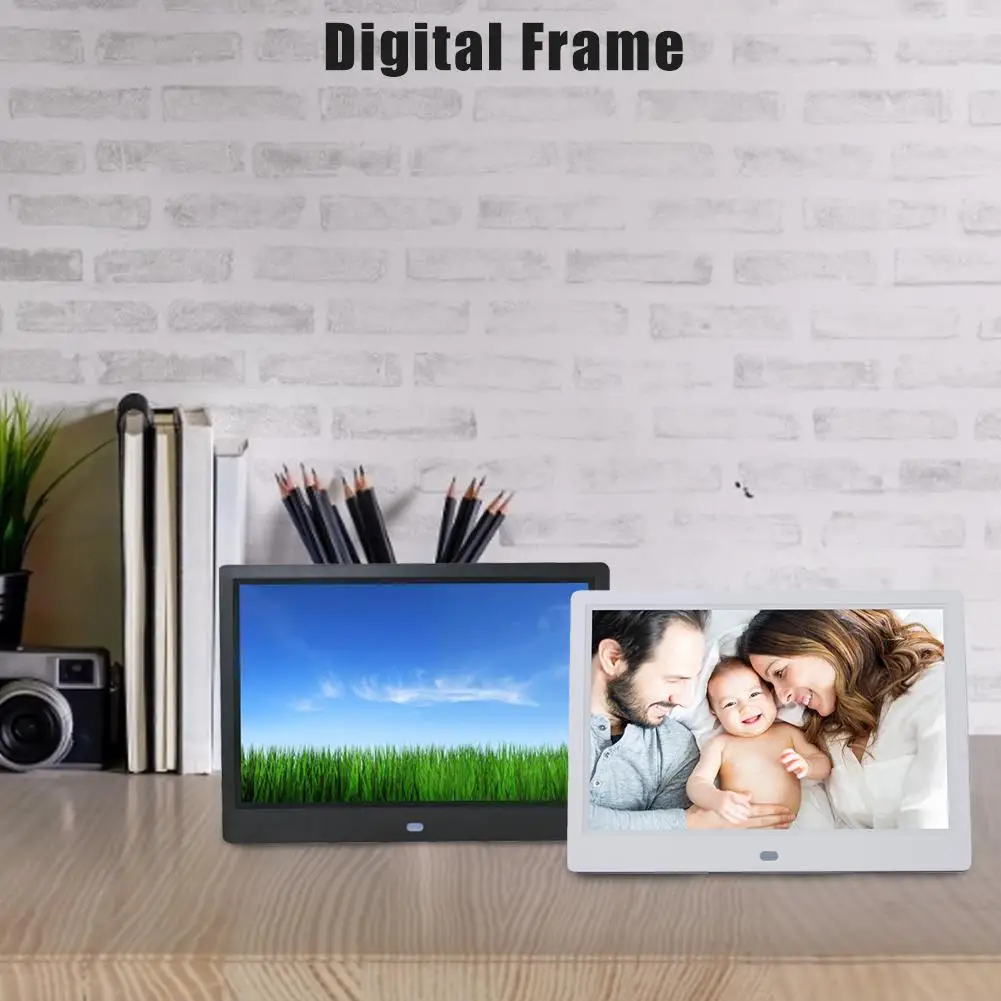 

Digital Photo Frame Crafted Frame With Built In Speaker IPS Screen Digital Picture Frame With Multimedia Player Full Functions