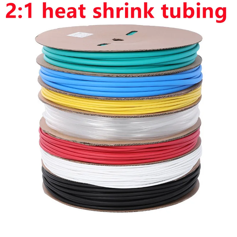 Heat Shrink Tube 1 Meter heat shrink tube transparent Clear shrinkable tubing Wrap Wire kits 2:1 heat shrink tube Wrap Wire Sell Connector heat shrink tubing heat shrink tube kit heat shrink cable sleeve