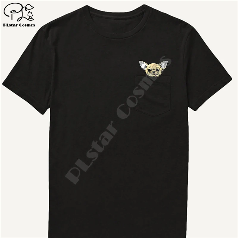 Футболка с карманом немецкой овчарки для влюбленных собак, черная Хлопковая мужская футболка с рисунком из США, Мужская футболка унисекс, новая модная футболка, стиль-13