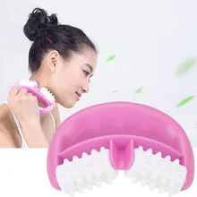 1 шт. синие D жировые ролики для массажа ног живота шеи ягодицы быстро антицеллюлитные инструменты для лифта лица ролик антицеллюлитный массажер ролик