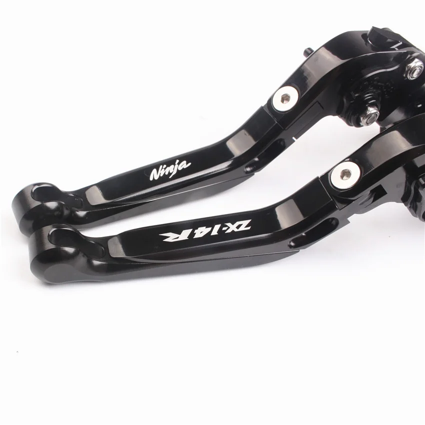 Черный для Kawasaki Ninja ZX14R 2006- 2007 2008 2009 2010 2011 2012 2013 Выдвижной Складной тормозной рычаг сцепления пара