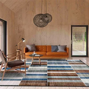 

Fashion Simple Geometric Striped Household Rug Bedroom Living Room Carpet Kitchen Bathroom Floor Mat Bed Blanket Mat