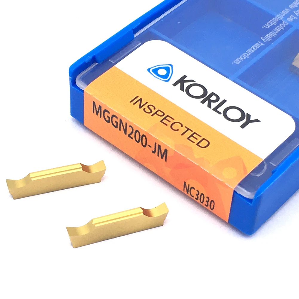 100% Original 10PCS MGGN200 JM NC3030 High Quality Carbide Inserts Slot Plate Blades CNC lathe Outer Grooving Insert Tool |