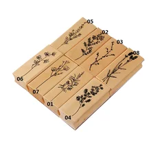 Sceau décoratif en bois pour fleurs et plantes, 1 pièce, ensemble exquis, créatif, frais, manuel, bricolage