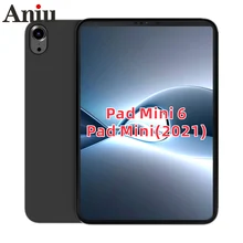 

For iPad mini 6 Cases,black matte Skid-proof Soft TPU Silicone Case Cover for iPad Mini 6 2021