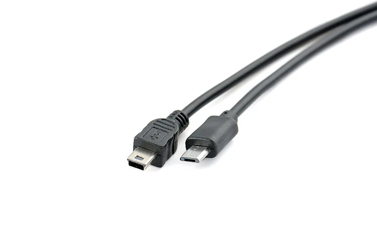 30 см для микро-флеш-накопителя USB мини USB OTG кабель Мужской к штепсельный преобразователь, адаптер для зарядки и синхронизации данных Mini 5-контактный USB кабель-удлинитель