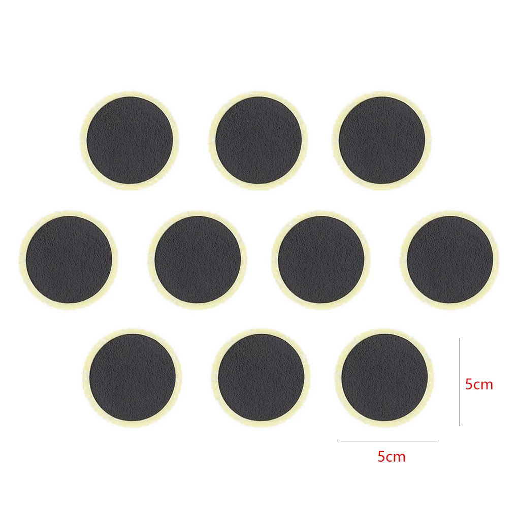 10pcs Bicycle Inner Tire No Glue Patch Road Cycling Mountain Bike Tyre Repairing Patch Accessories